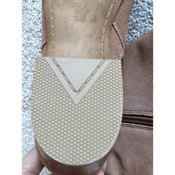 ALDO Suede Leather Cognac Heel Boots 2” Size 10 Classic Dress - Picture 9 of 11